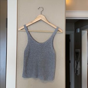 Cropped Knit Tank